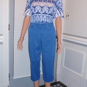 Sonoma stretch Capris blue size 31" or 6 capri